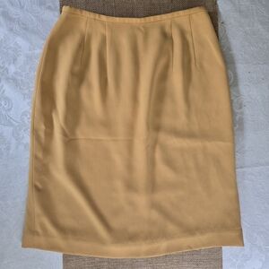 Charter Club Sunlight Yellow Pencil Skirt Knee-Length Midi Work Summer Size 4